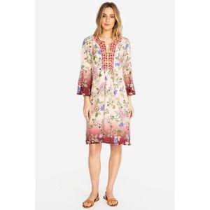 johnny was flare sleeve tunic dress